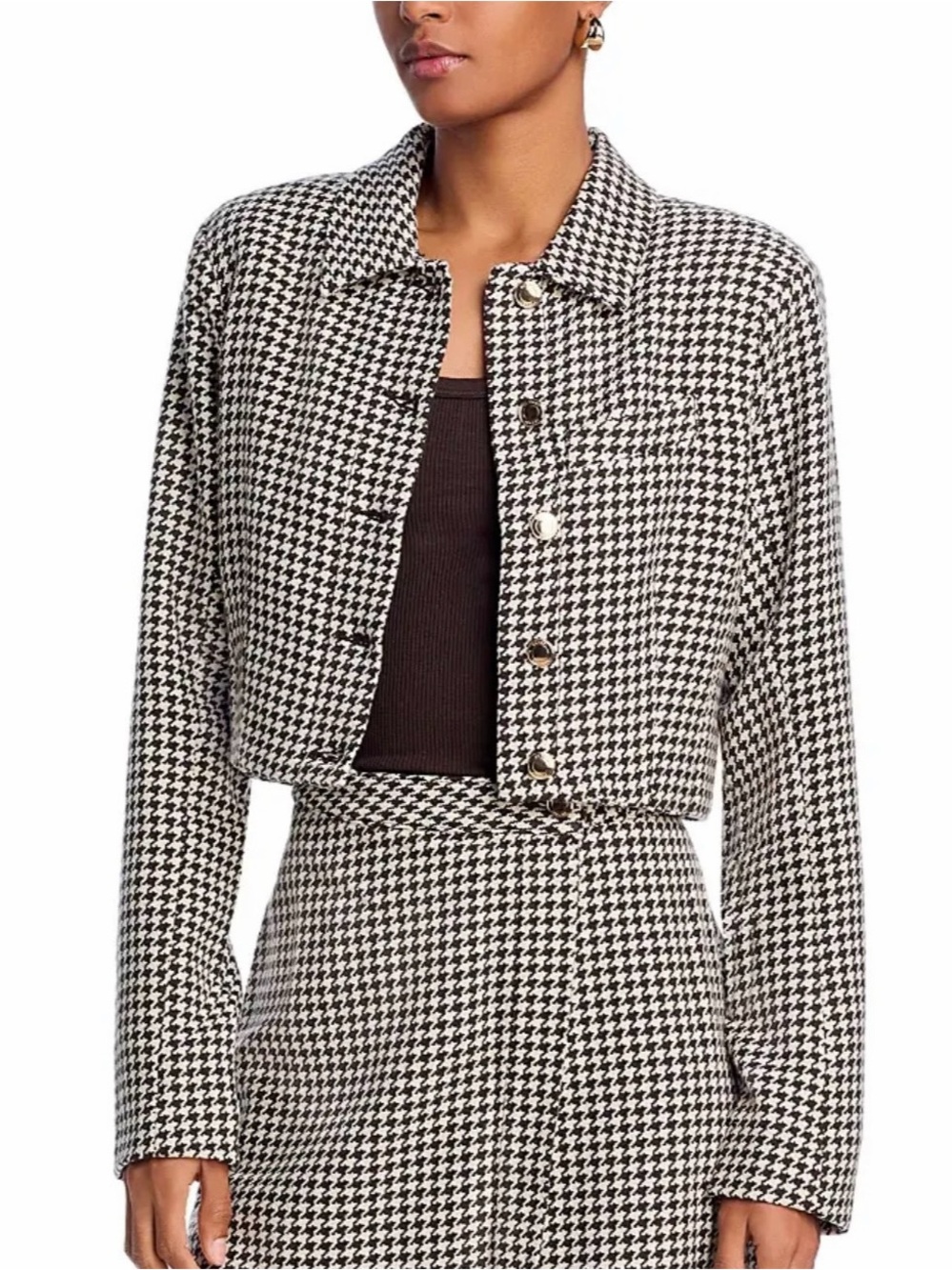 DL1961 Vika Jacket Brown Houndstooth Medium